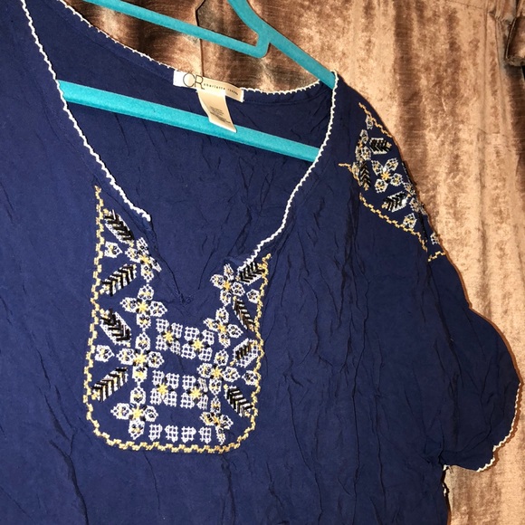 Blue Printed Shirt - Picture 2 of 2